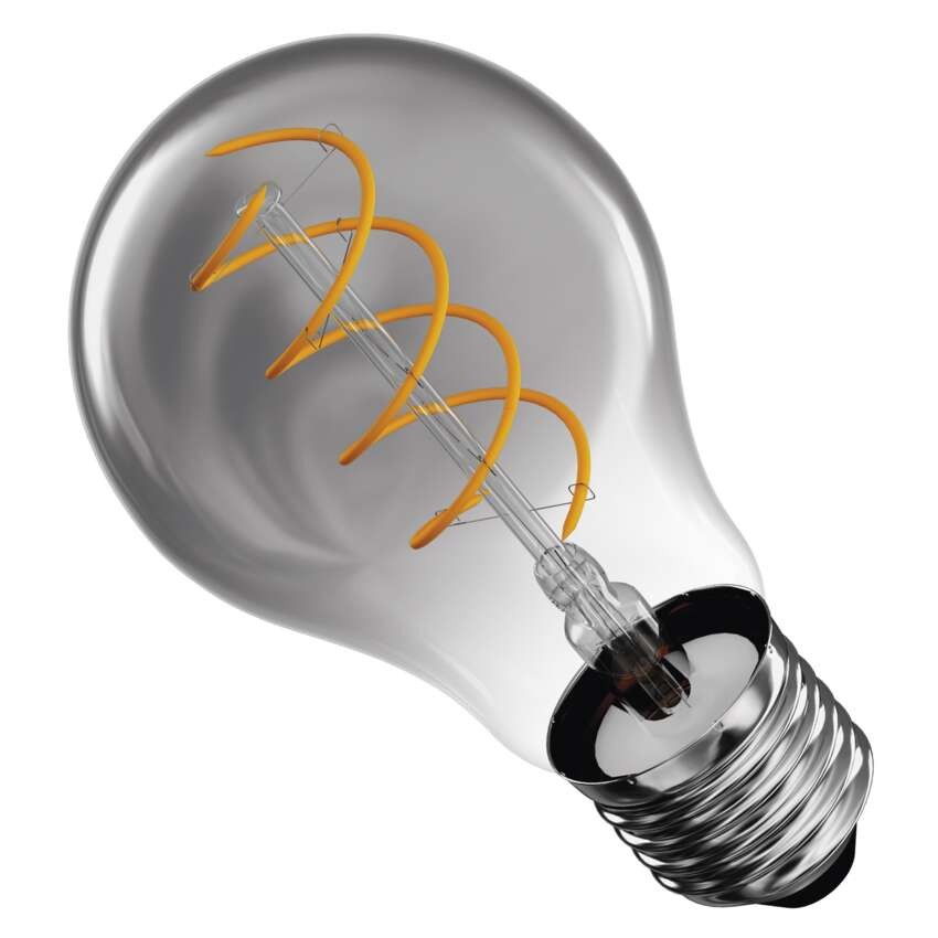 LED žárovka DECO SMOKED A60 / E27 / 4,5 W (19 W) / 180 lm / flame