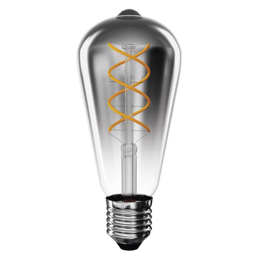 LED žárovka DECO SMOKED ST64 / E27 / 4,5 W (19 W) / 180 lm / flame