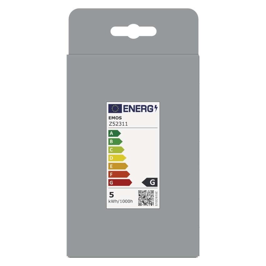 LED žárovka DECO SMOKED G95 / E27 / 4,5 W (19 W) / 180 lm / flame