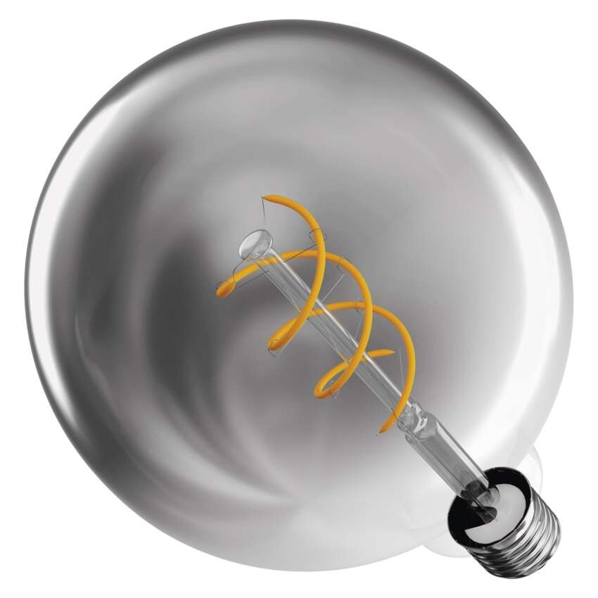 LED Lampe DECO SMOKED G125 / E27 / 4,5 W (19 W) / 180 lm / flame