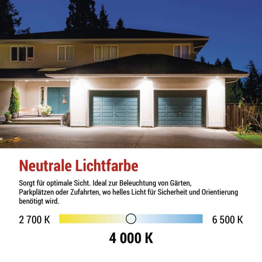 LED reflektor SIMPO 10 W, weiß, neutralweiß