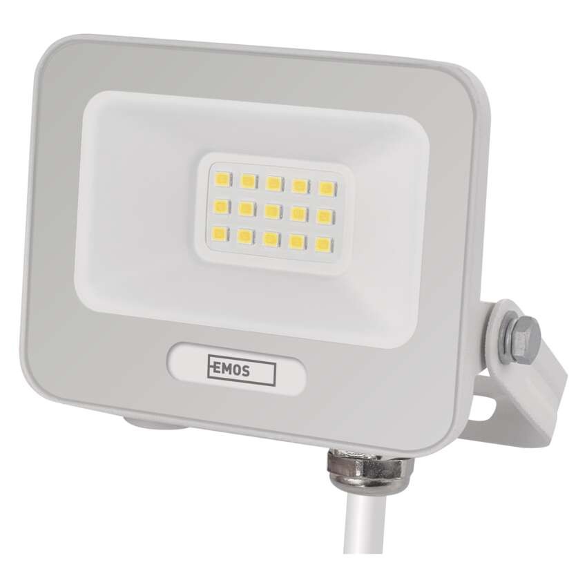 LED reflektor GLARO 10W, bílý, IP65, 1000 lm, neutrální bílá