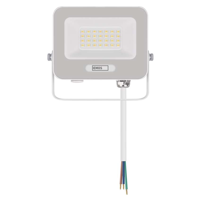 LED reflektor GLARO 20W, bílý, IP65, 2000 lm, neutrální bílá