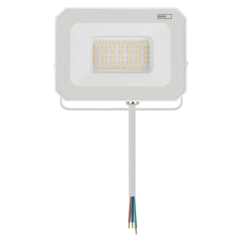 LED reflektor SIMPO 30W, bílý, IP65, 3000 lm, neutrální bílá