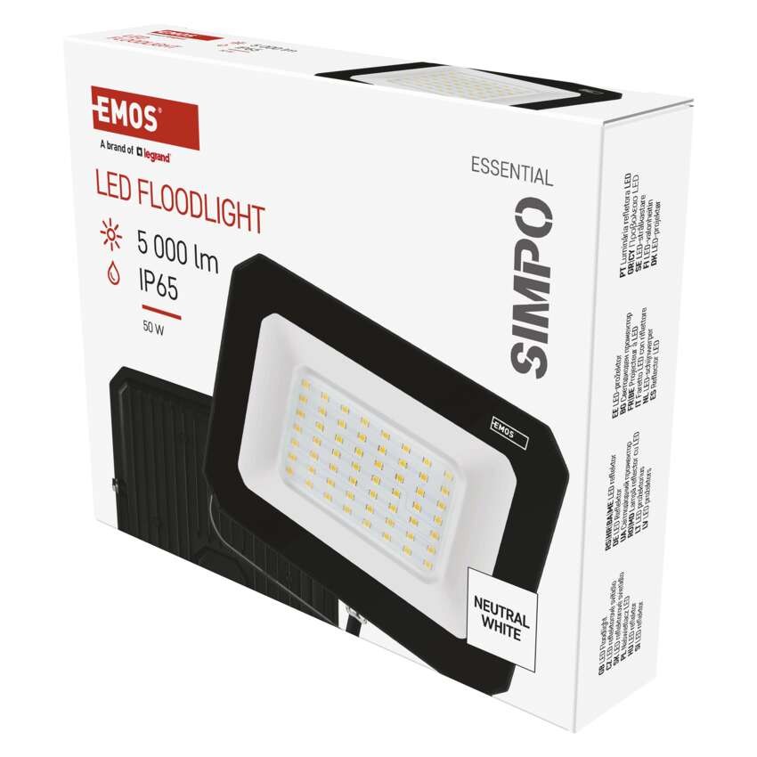 LED reflektor SIMPO 50 W nevtralna bela