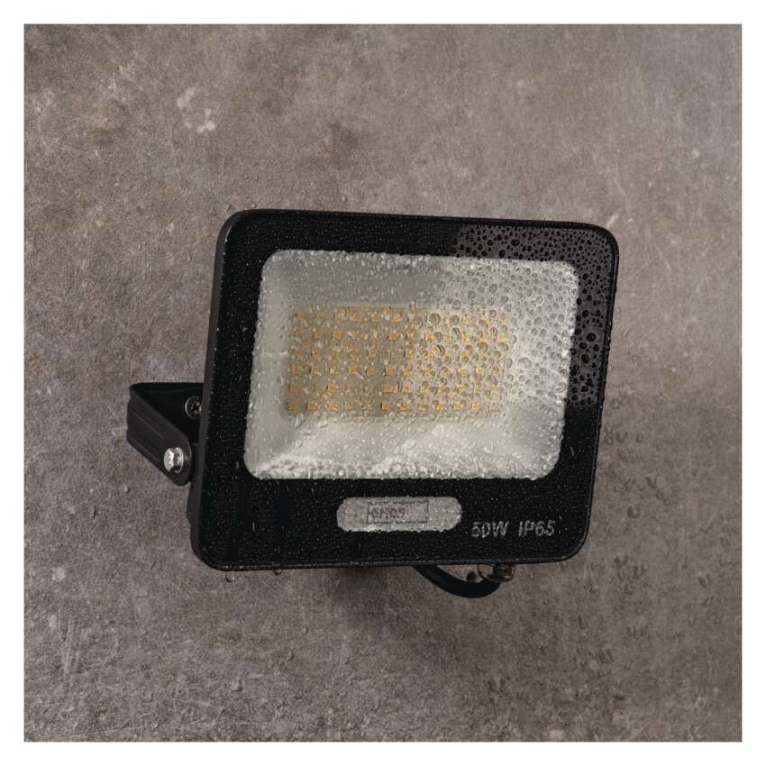 LED reflektor GLARO 50W, černý, IP65, 5000 lm, neutrální bílá