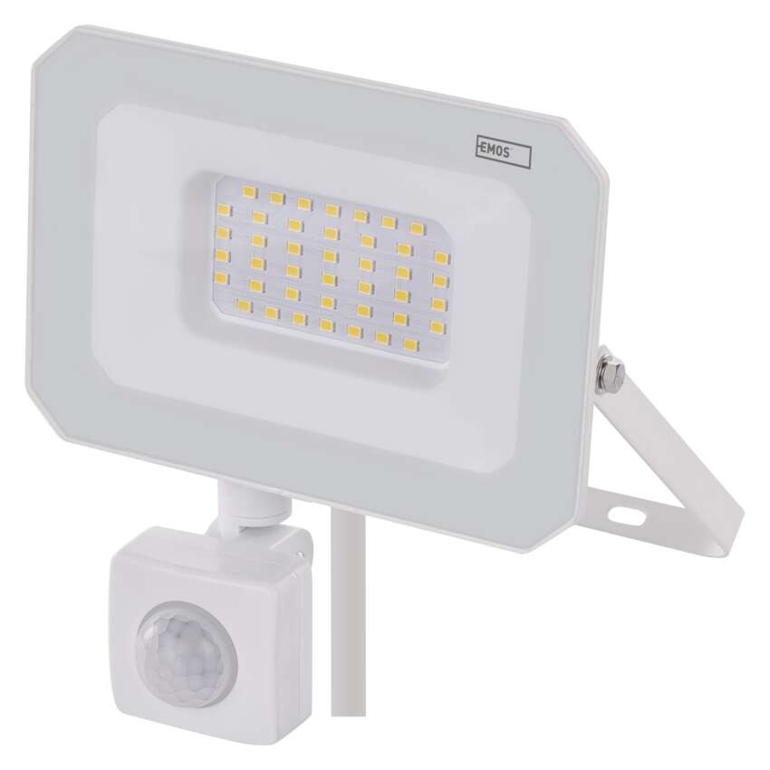LED reflektor SIMPO, 30W, PIR, neutrální bílá