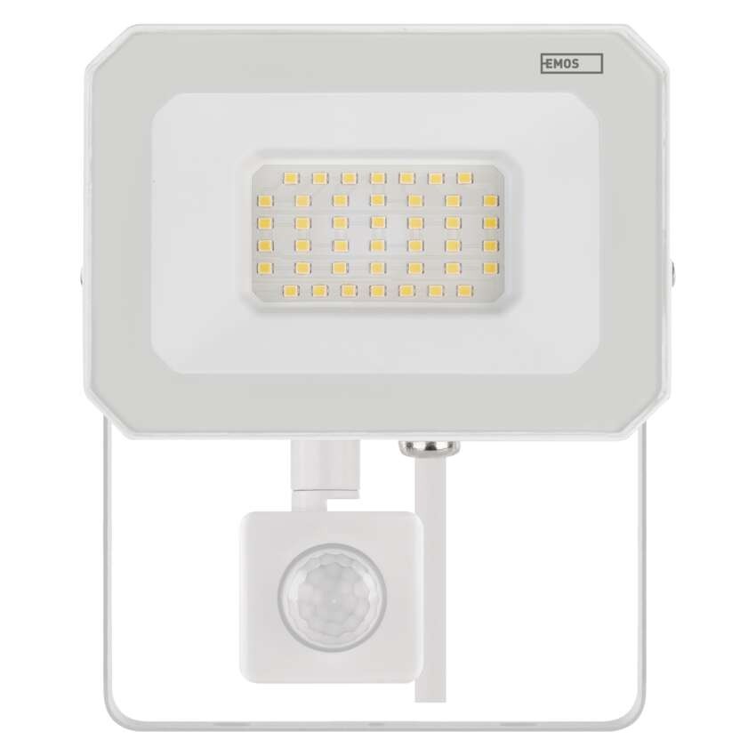 LED reflektor SIMPO, 30W, PIR, neutrální bílá