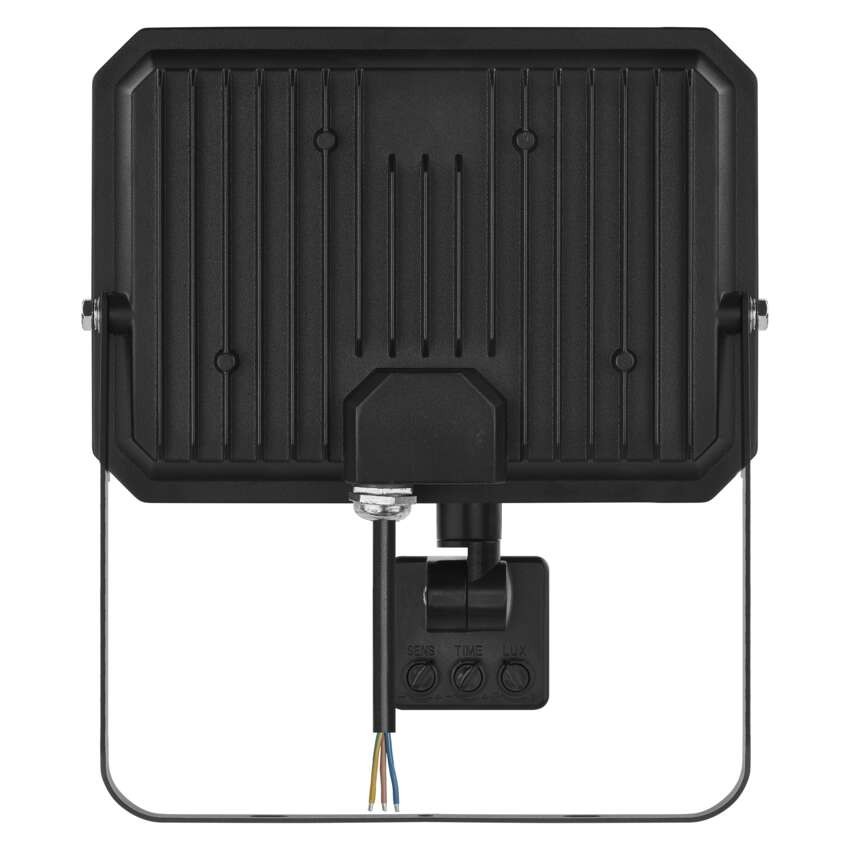 LED reflektor SIMPO s pohybovým čidlem, 50 W, černý, neutrální bílá