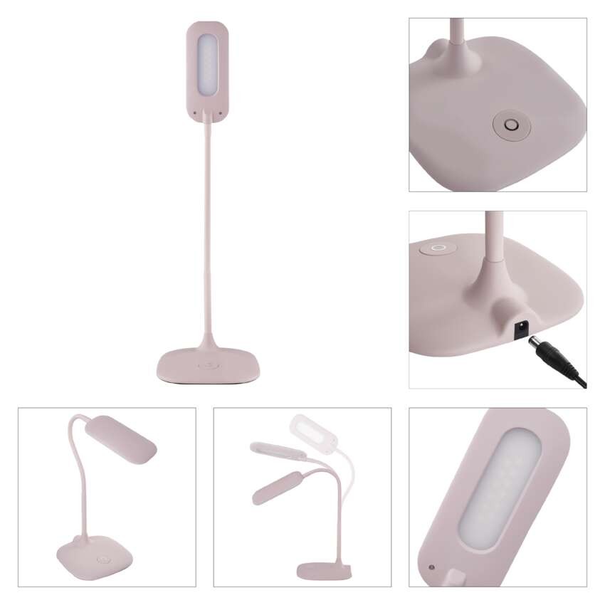 LED stolní lampa STELLA, růžová