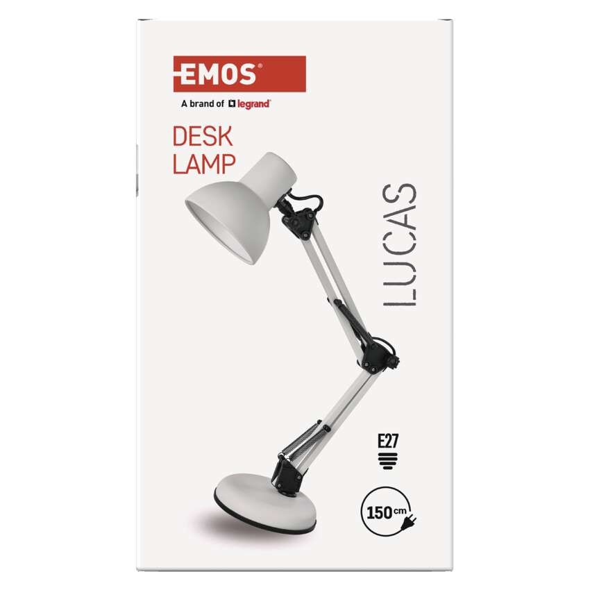 Schreibtischlampe LUCAS, weiss