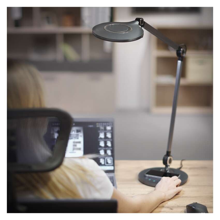 LED stolní lampa KAREN, šedá
