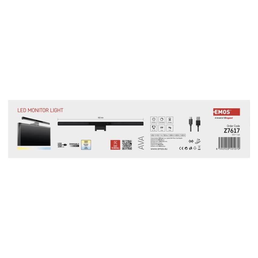 EMOS AVA LED monitor lámpa