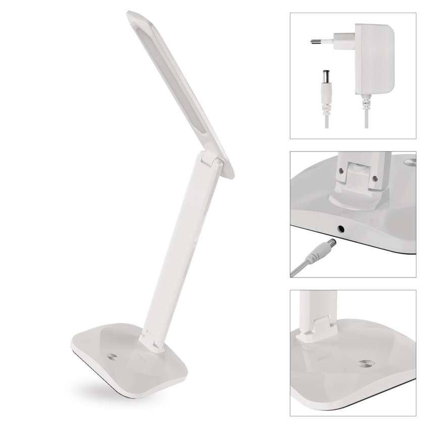 LED stolní lampa CHASE, bílá