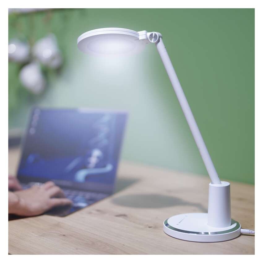 LED Schreibtischlampe WESLEY, weiss