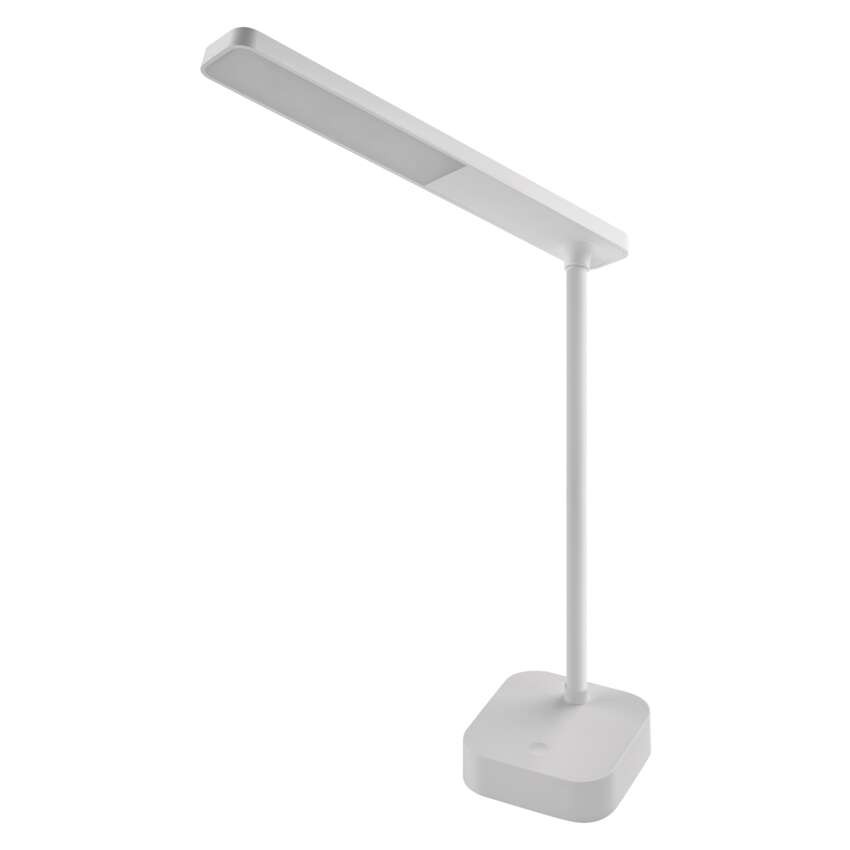 LED stolní lampa LUCY, nabíjecí, bílá