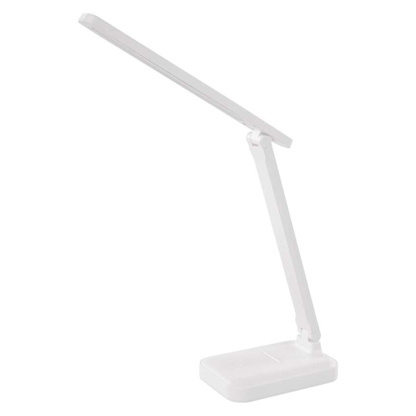 LED stolní lampa AMY, nabíjecí, bílá