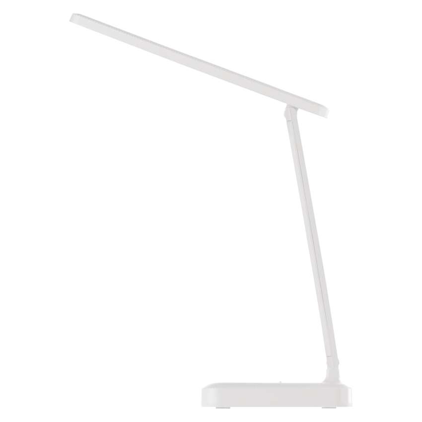 LED stolní lampa AMY, nabíjecí, bílá