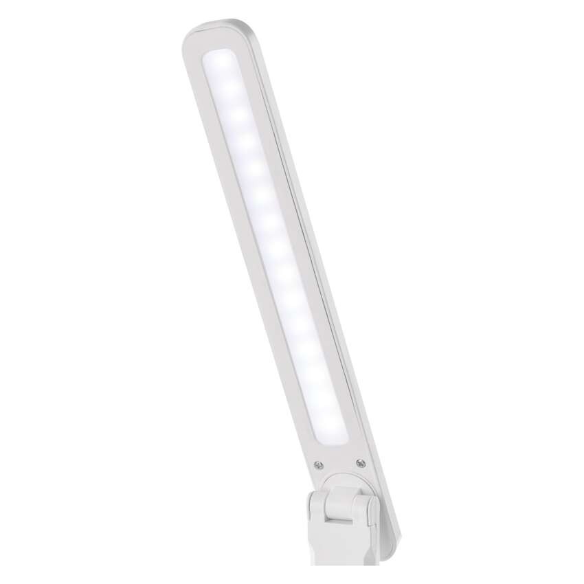 LED stolní lampa AMY, nabíjecí, bílá