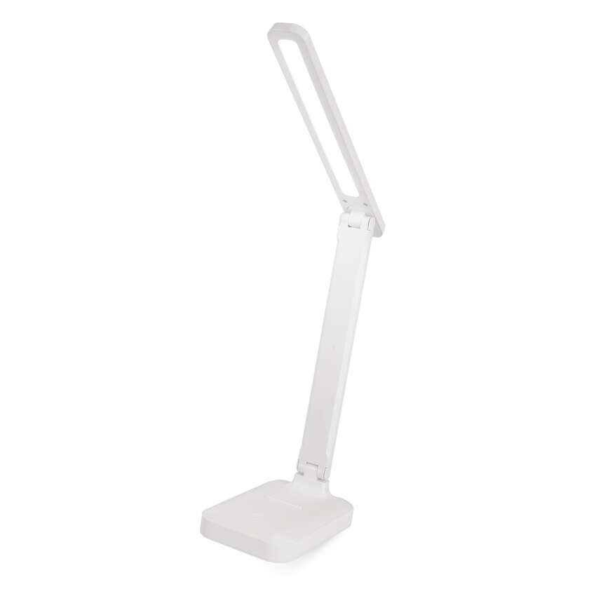 LED stolní lampa AMY, nabíjecí, bílá