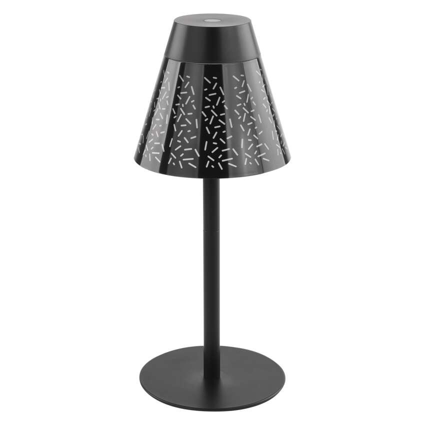 LED stolní lampa GRACE, nabíjecí, černá