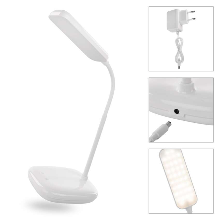 LED stolní lampa MOLLY, bílá