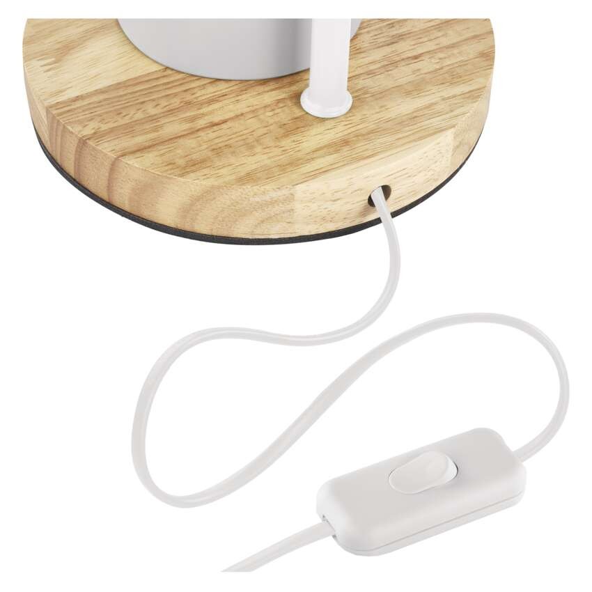 Stolní lampa POPPY na žárovku E27, bílá