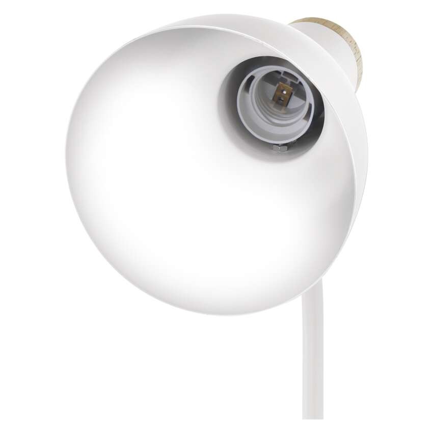 Stolní lampa POPPY na žárovku E27, bílá