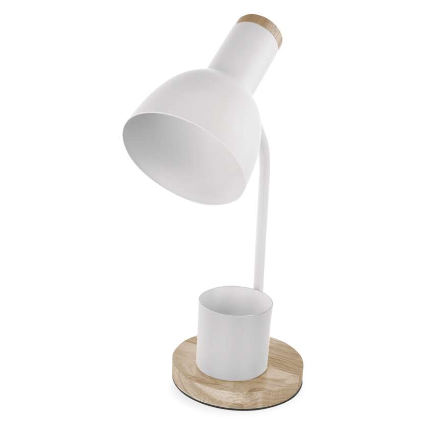 Stolní lampa POPPY na žárovku E27, bílá