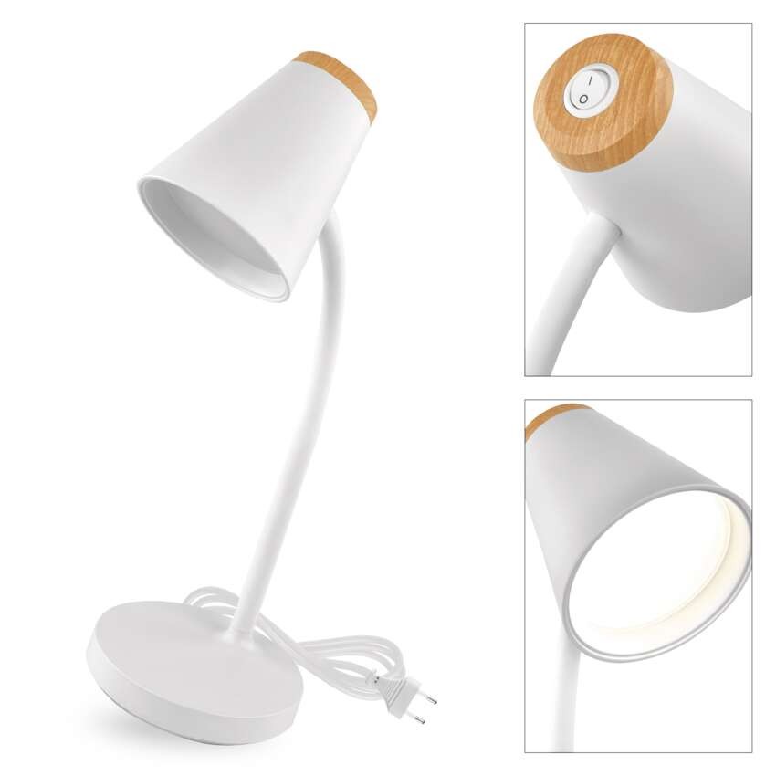 Lampa stołowa LED TARA, biała