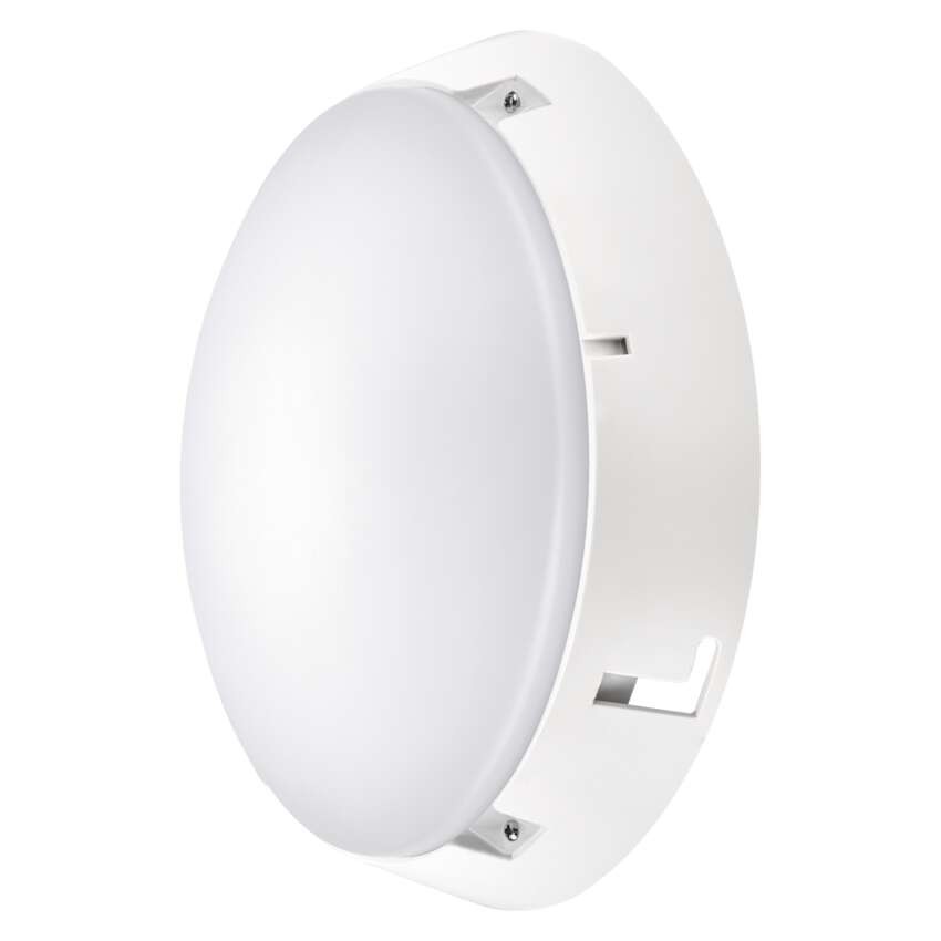 LED Deckenleuchte, rund, schwarz/weiss 14W warmweiss