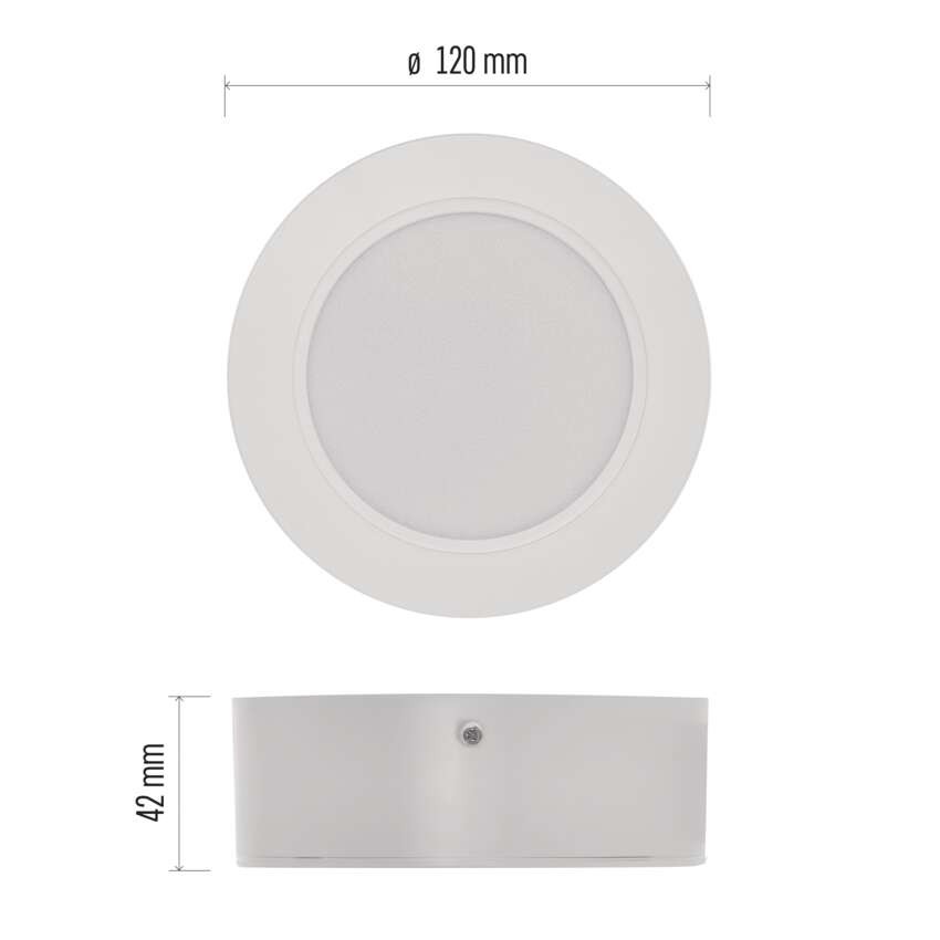LED-Anbauleuchte RUBIC, rund, weiß, 9W, neutralweiß