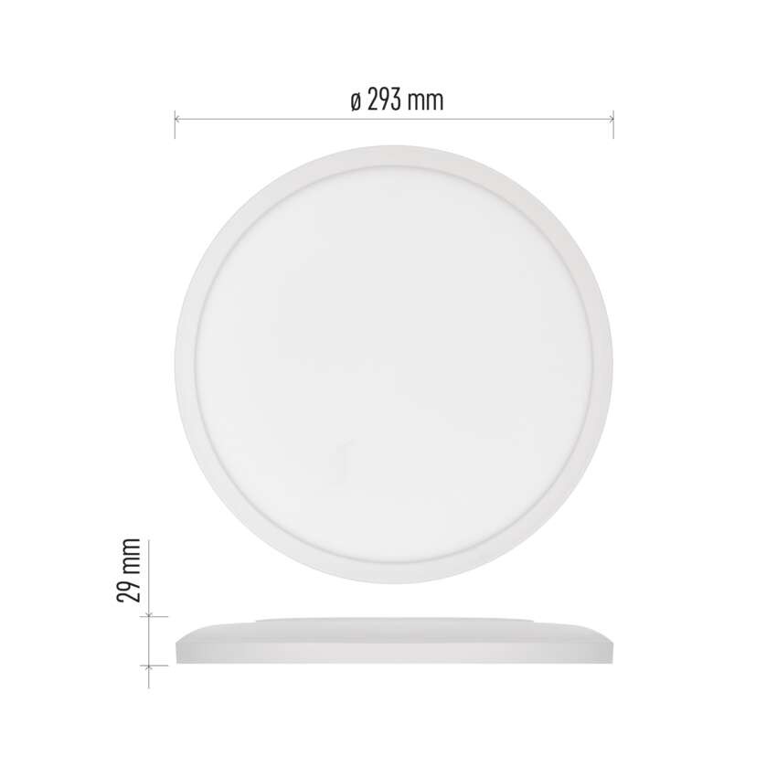 LED přisazené svítidlo FLORI kruhové, bílé, 18W, neutrální bílá