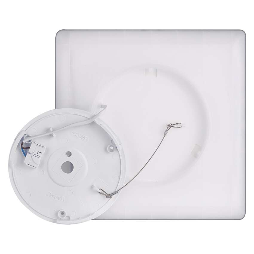 LED-Anbauleuchte FLORI quadrat, schwarz, 18W, neutralweiß