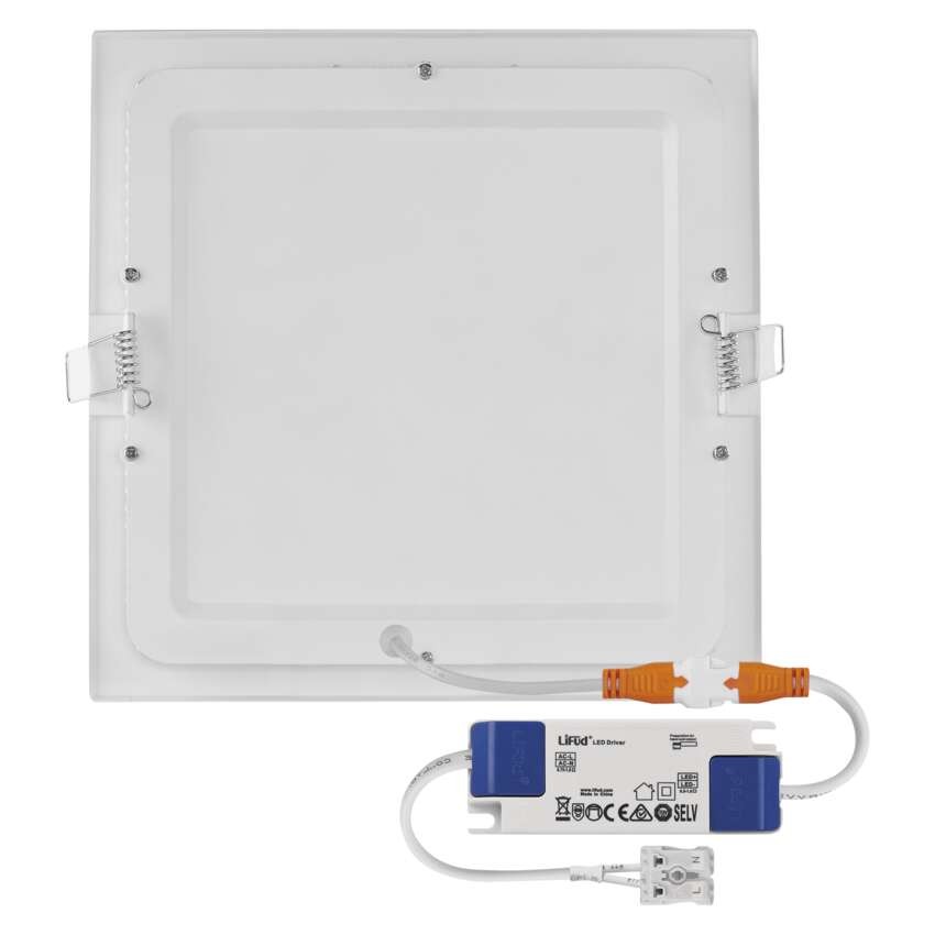 LED-Einbauleuchte NEXXO, quadratisch, weiß, 18W, neutralweiß