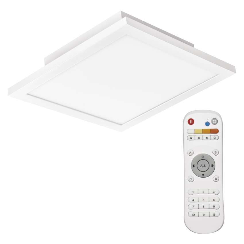 LED-Deckenleuchte 20W, 30x30 dimmbar, einstellbare Lichtfarbe