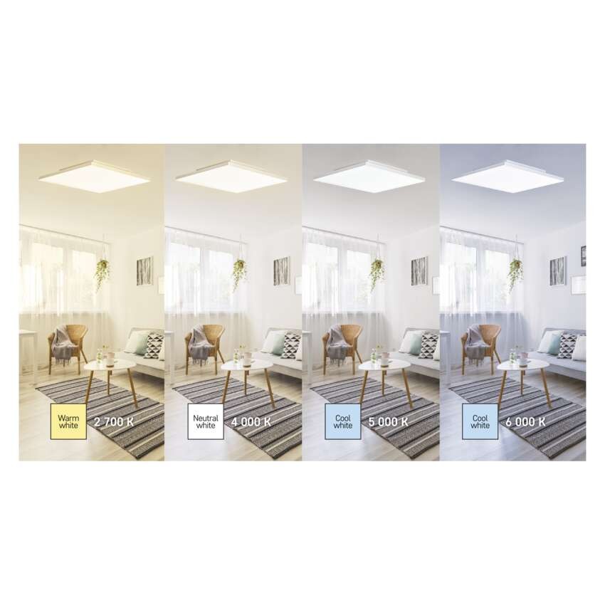 LED-Deckenleuchte 25W, 30x60 dimmbar, einstellbare Lichtfarbe
