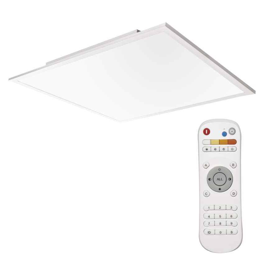 LED svítidlo RIVI 60 x 60 cm, 40 W, teplá-studená bílá, stmívatelné s ovladačem