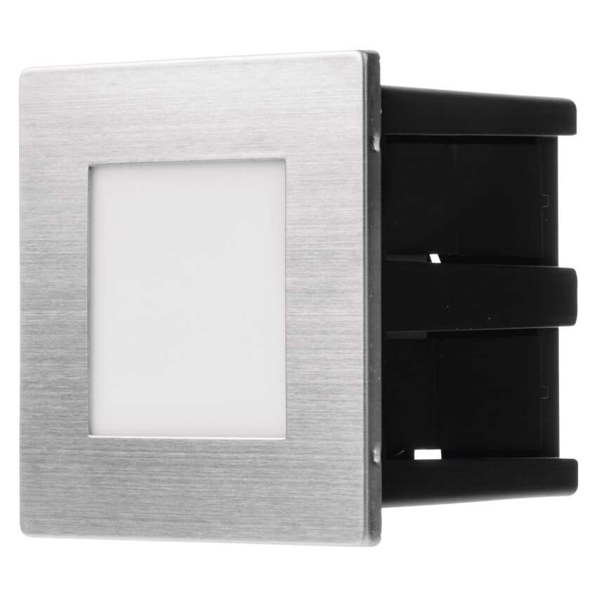 Orientacijsko LED svetilo AMAL, vgradno, kvadratno, 2W IP65, toplo bela