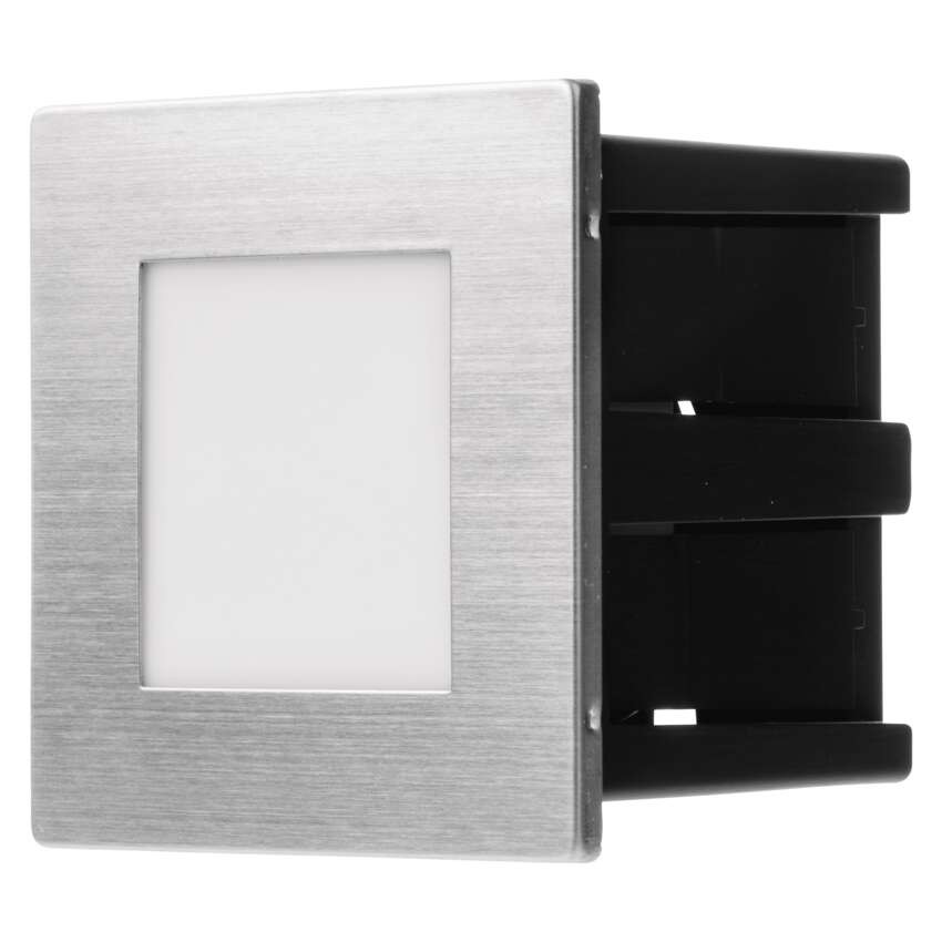 LED Treppenlicht – Einbauleuchte 80×80 2W neut. weiss IP65