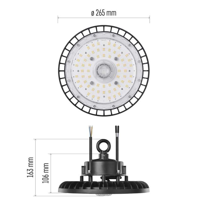 LED priemyselné závesné svietidlo HIGHBAY ASTER 120° 100W