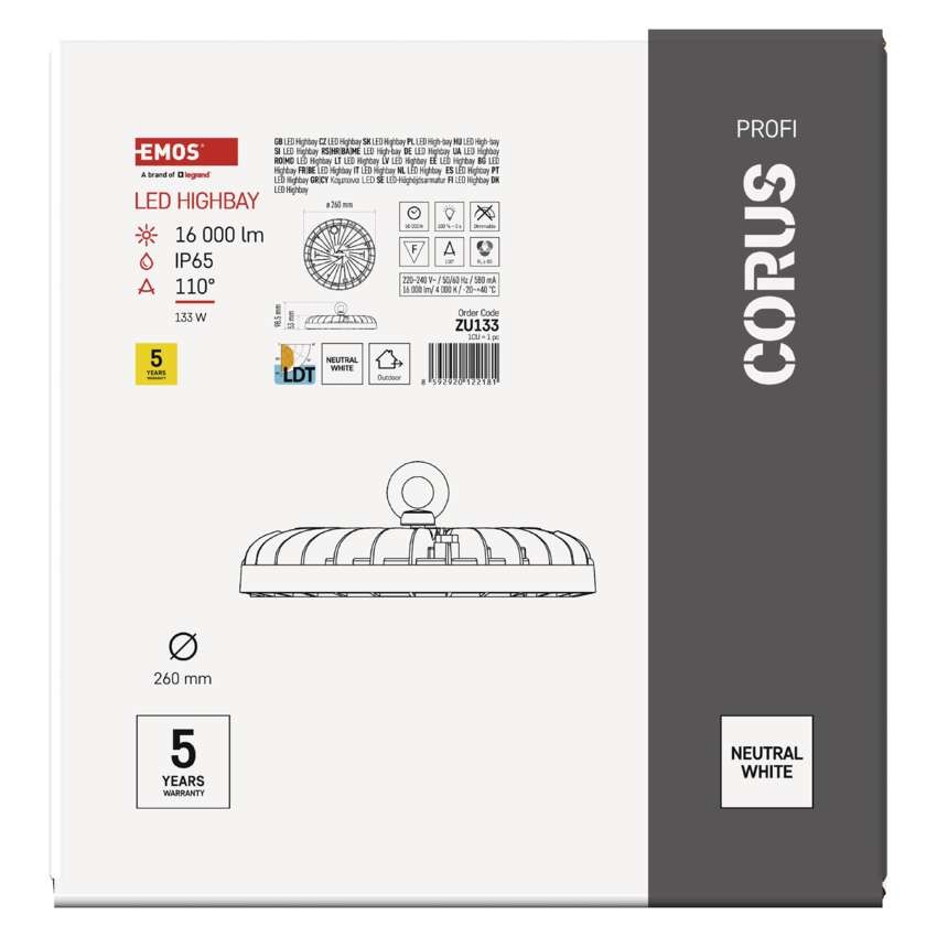 LED Hallenstrahler HIGHBAY CORUS 133W