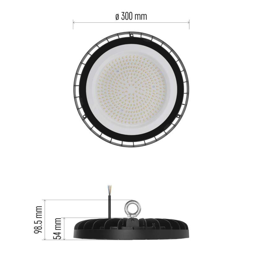 LED pramoninis pakabinamas aukštas šviestuvas CORUS, 166W, neutraliai baltas