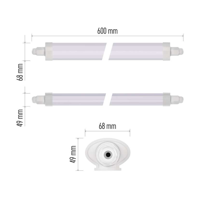 Vodotesno LED svetilo DUSTY, 18W, IP65, nevtralno bela