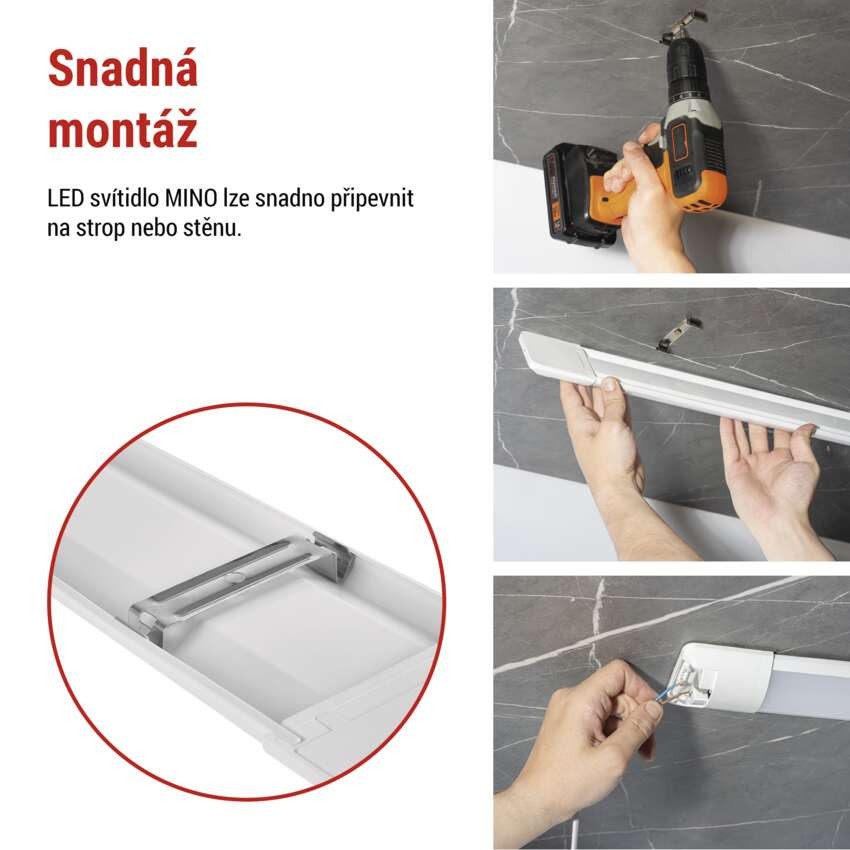 LED lineární svítidlo MINO 40 W, neutrální bílá