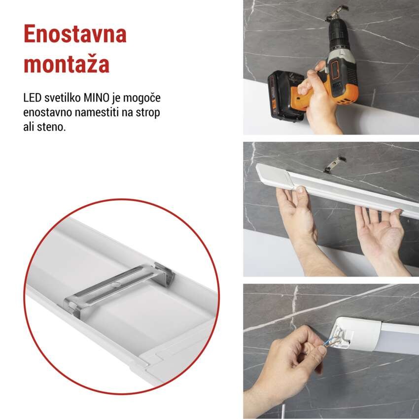LED linearno svetilo MINO, 50W, nevtralno bela