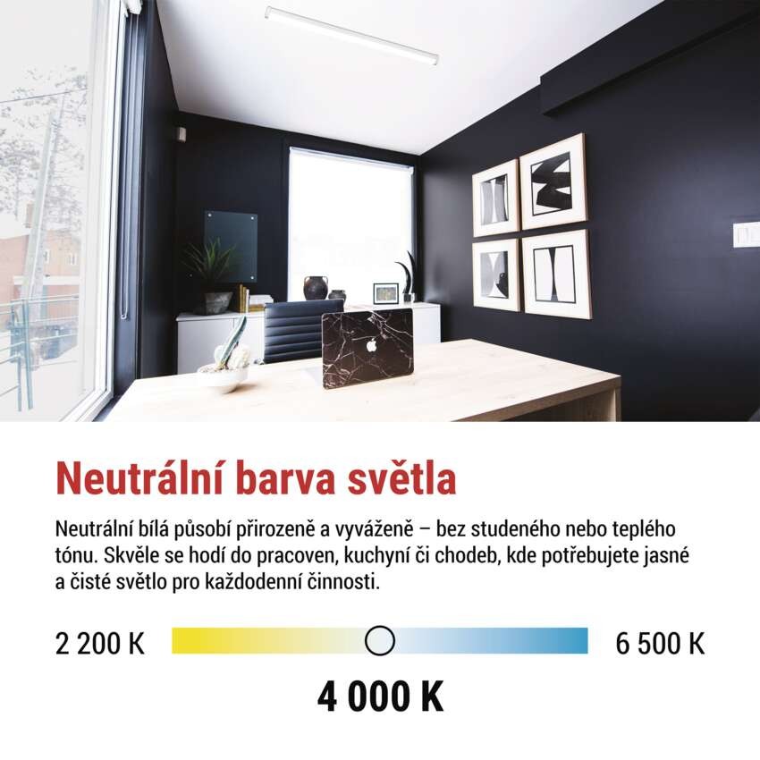 LED liniové svítidlo MANO 20W neutrální bílá