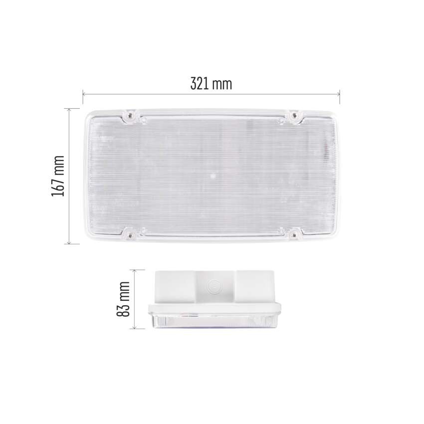 LED-Notleuchte 10W 3H IP66
