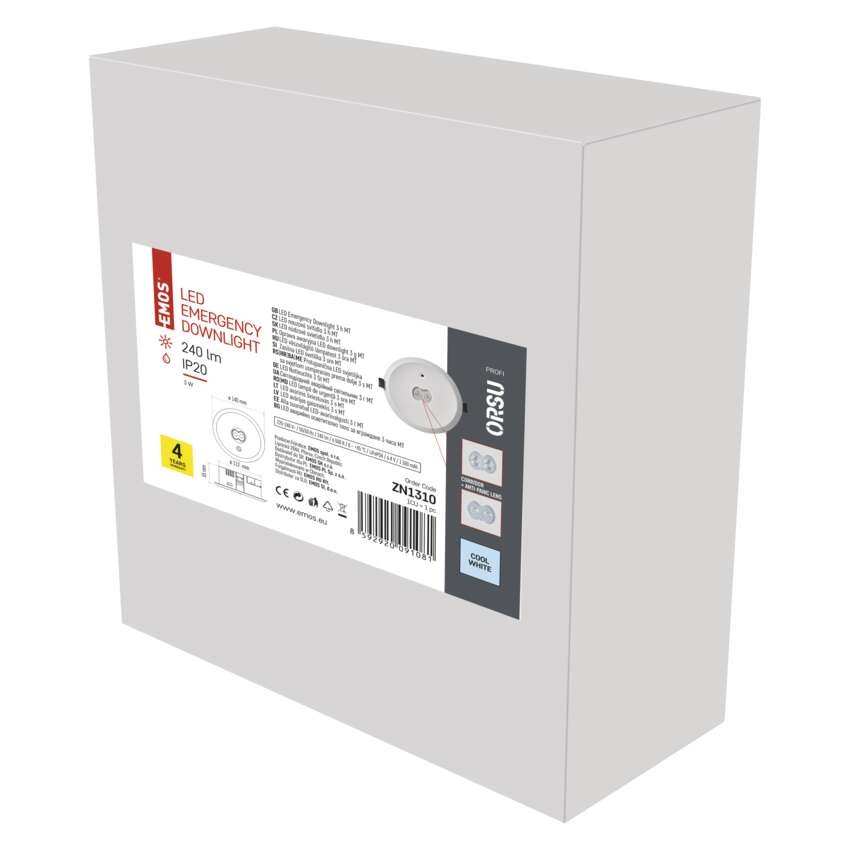 LED-Notleuchte 3W 240LM 3H