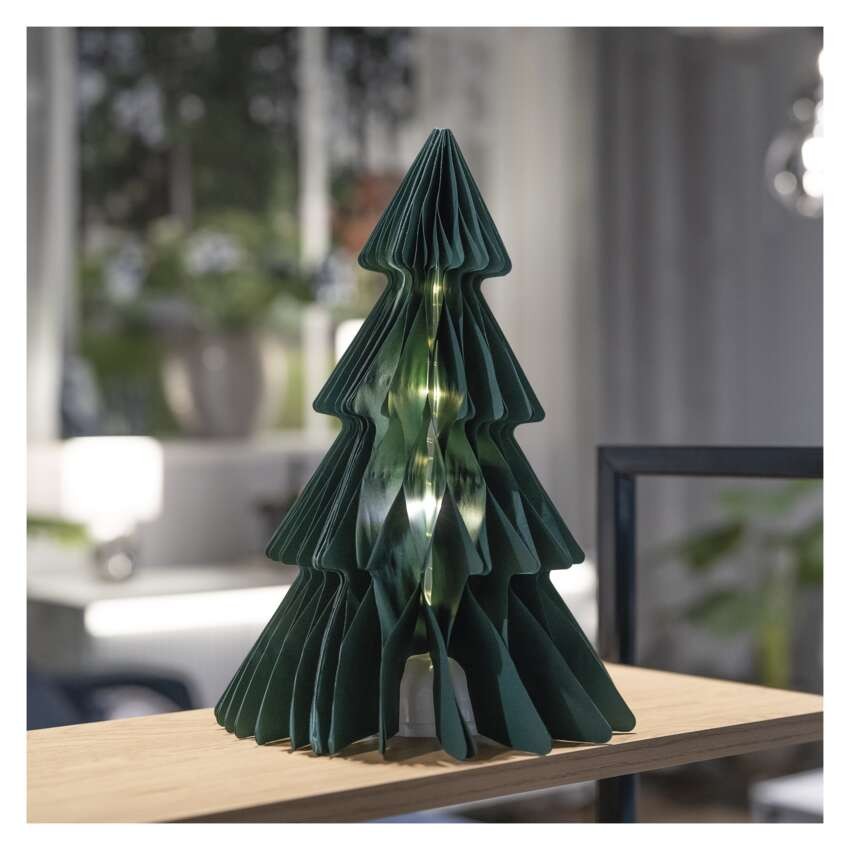 Vánoční papírový strom se stojánkem, 30 cm, vnitřní
